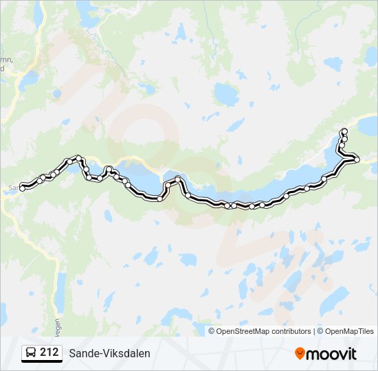 212 Bus Line Map