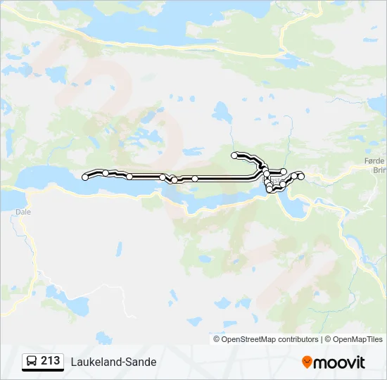 213 Bus Line Map