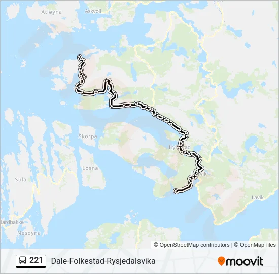 221  Line Map