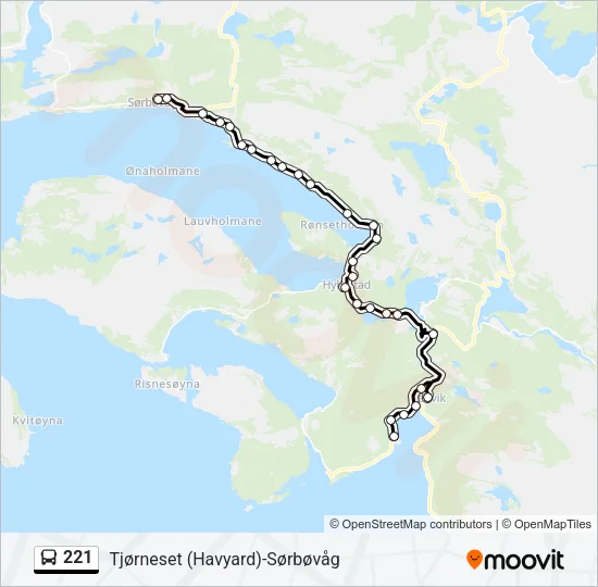 221  Line Map