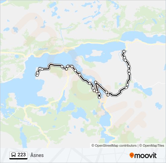 223 Bus Line Map