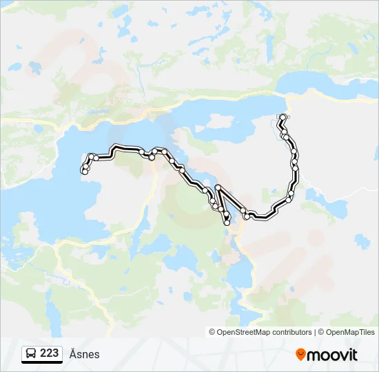 223 Bus Line Map