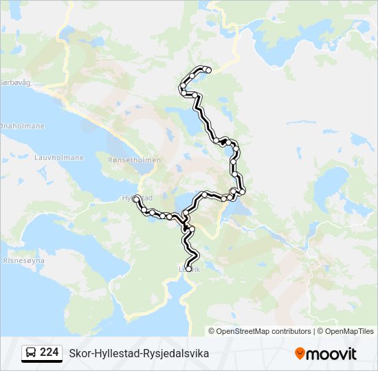 224 Bus Line Map