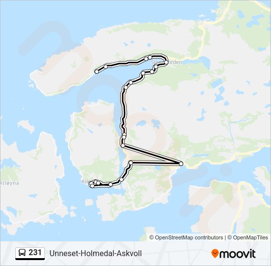 231 Bus Line Map