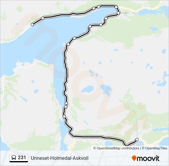 231 Bus Line Map