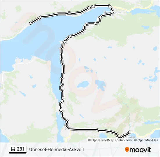 231  Line Map