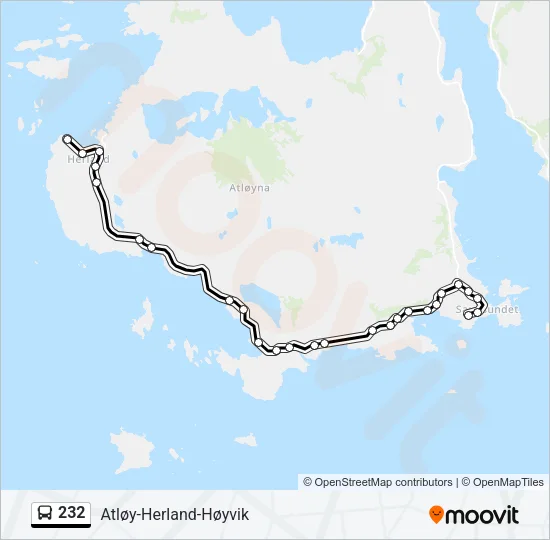232 Bus Line Map