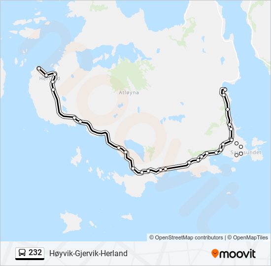 232 Route: Schedules, Stops & Maps - Herland (Updated)