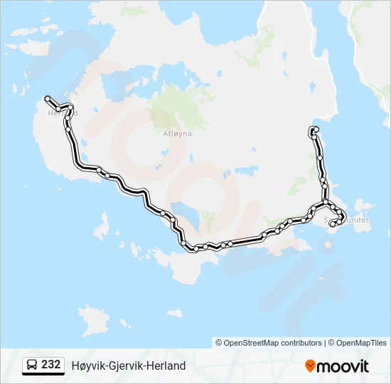 232 Bus Line Map