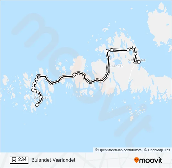 234 Bus Line Map