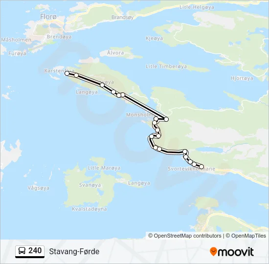 240 Bus Line Map