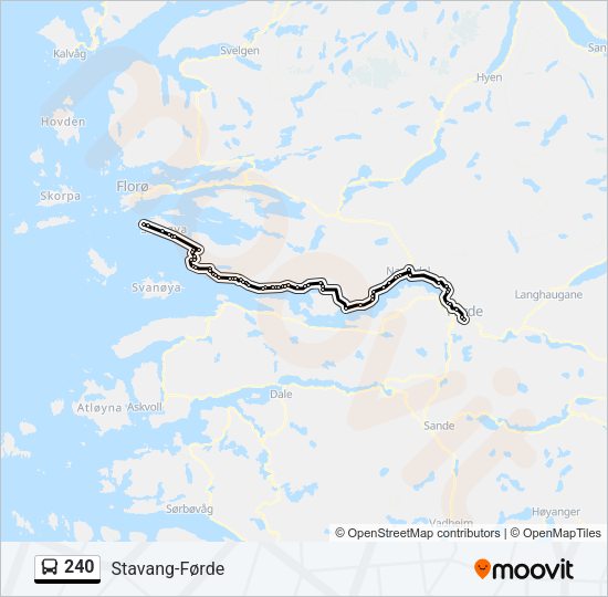 240 Bus Line Map