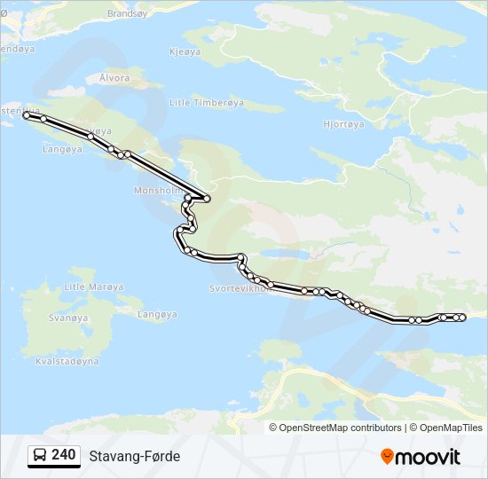 240 Bus Line Map