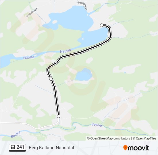 241 bus Line Map