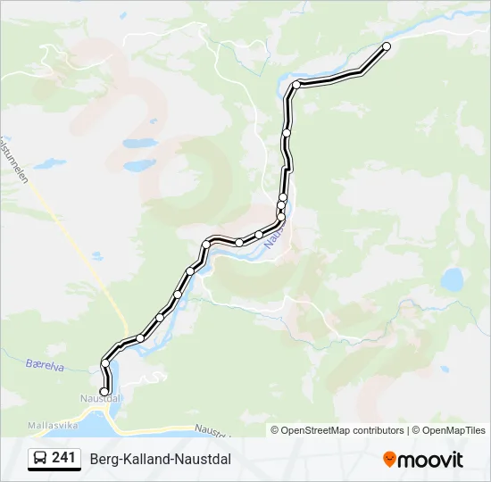 241 Bus Line Map