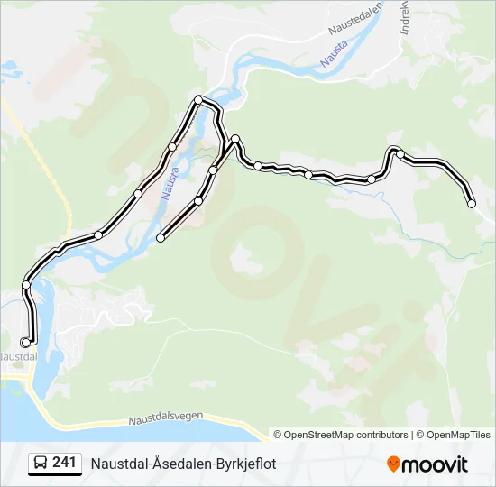 241 Bus Line Map