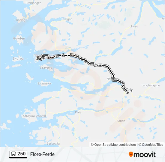 250 Bus Line Map