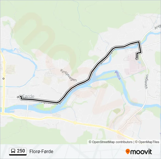 250 Bus Line Map