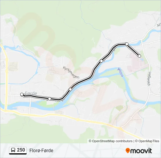 250 Bus Line Map