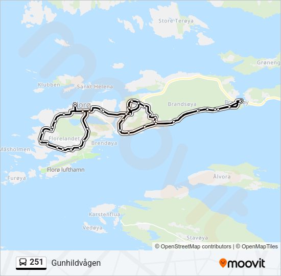251 Bus Line Map