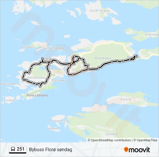 251 Bus Line Map