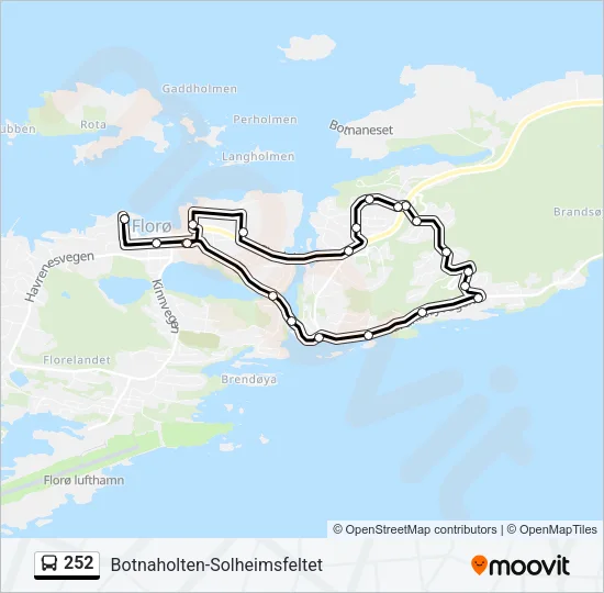 252 Bus Line Map