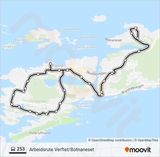 253 Bus Line Map