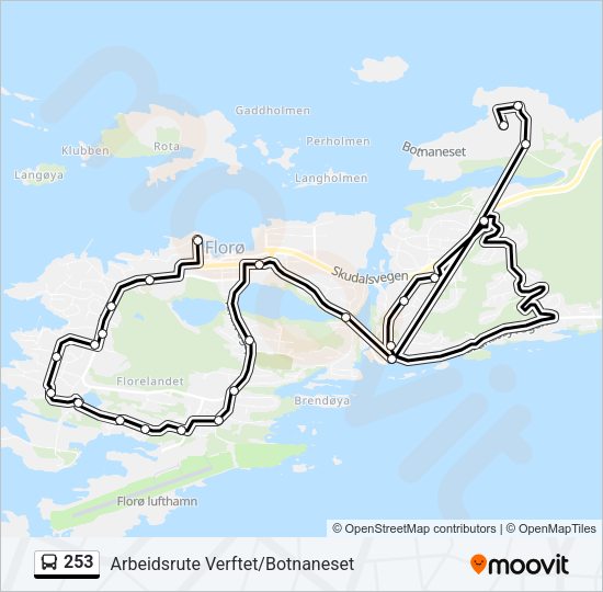 253 Bus Line Map