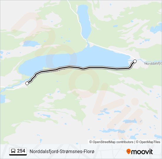 254 Bus Line Map