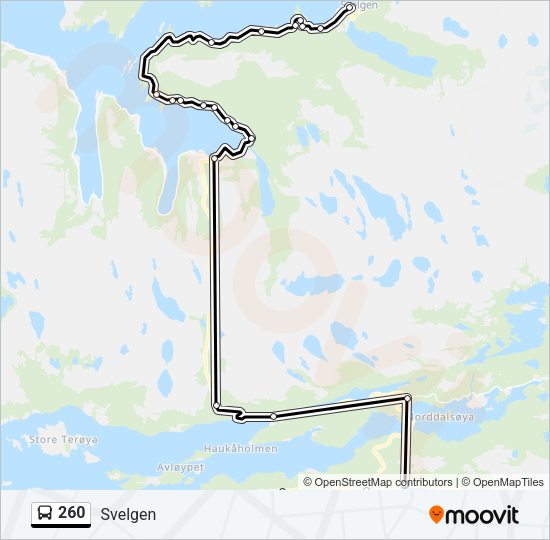 260 Bus Line Map