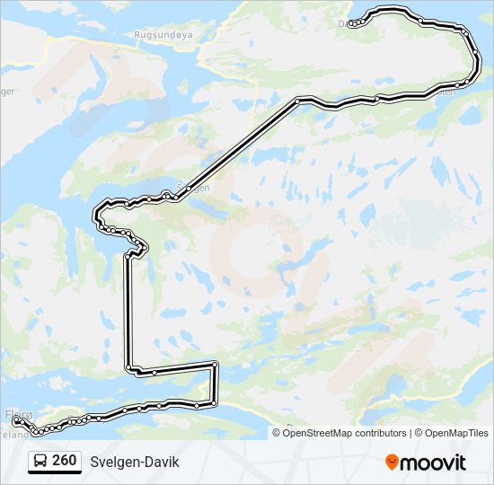 260 Bus Line Map