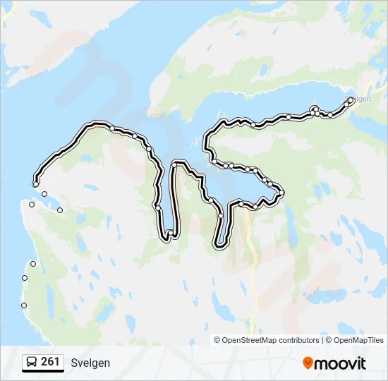261 Bus Line Map