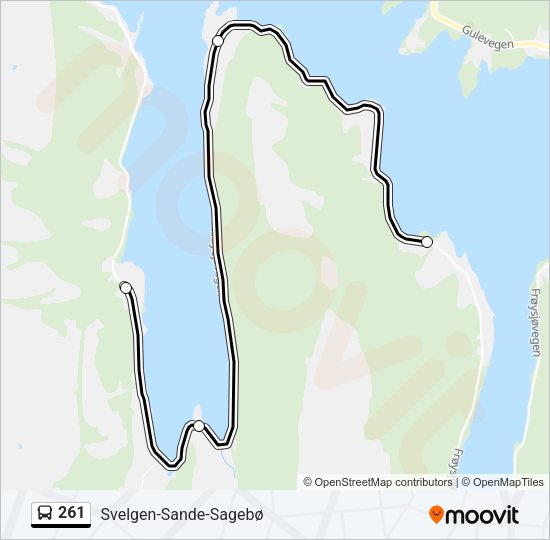 261 Bus Line Map