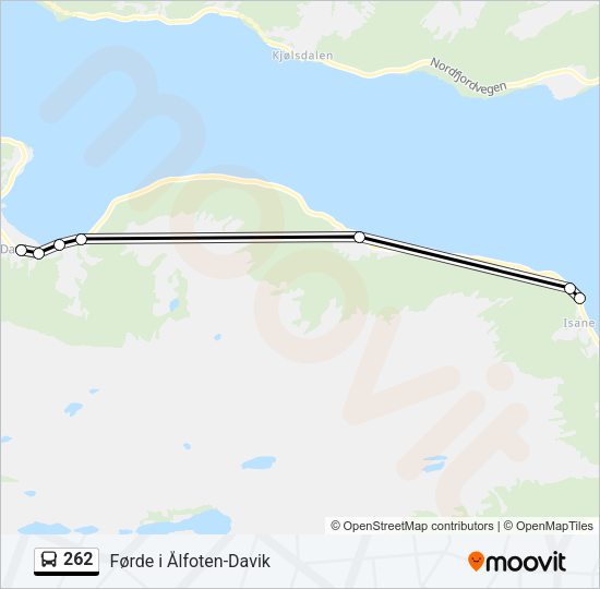 262 Bus Line Map