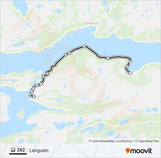 262 Bus Line Map