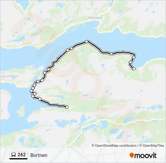 262 Bus Line Map