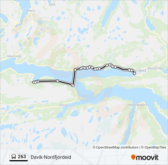 263 Bus Line Map