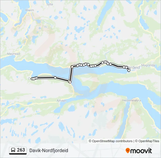 263 Bus Line Map