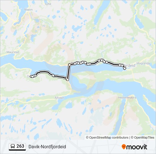 263 Bus Line Map