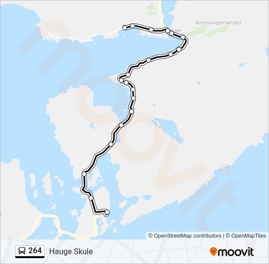 264 Bus Line Map