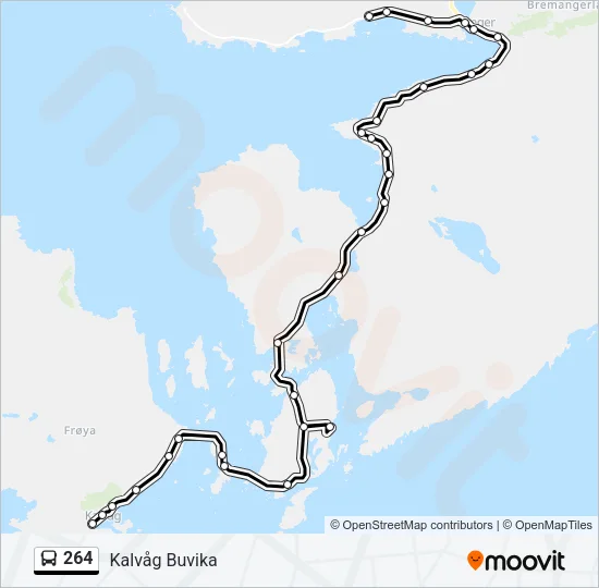 264 Bus Line Map
