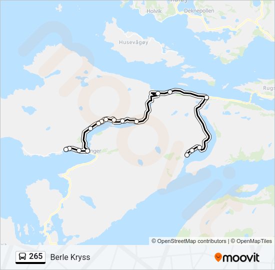 265 Bus Line Map