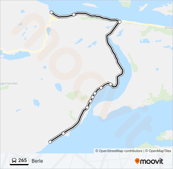 265 Bus Line Map