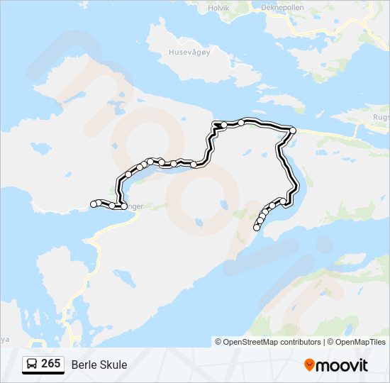 265 Bus Line Map