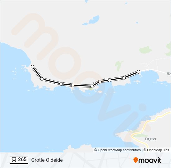 265 Bus Line Map
