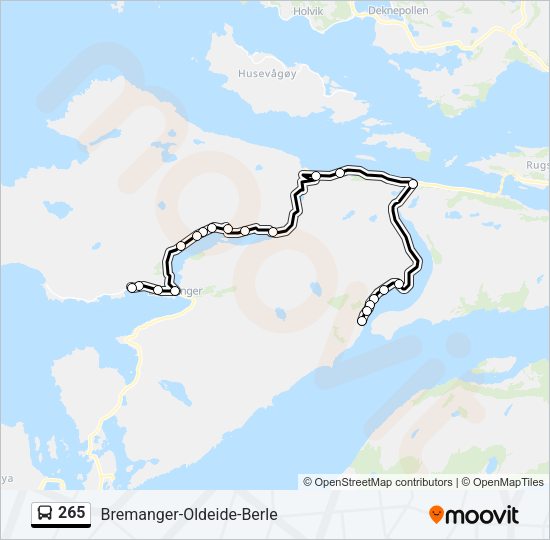 265 Bus Line Map