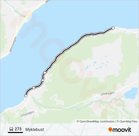 273 Bus Line Map
