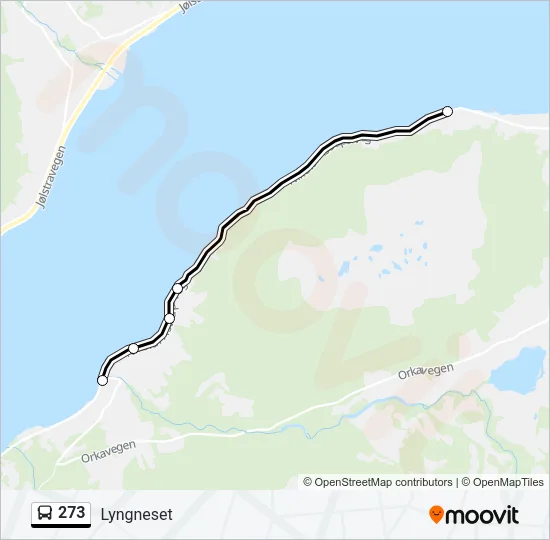 273 Bus Line Map