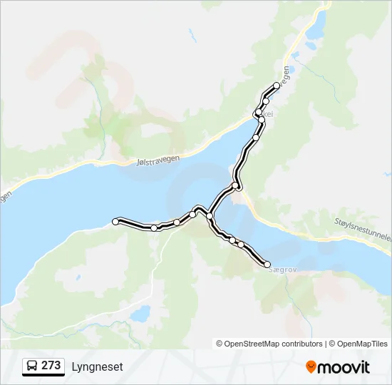 273 Bus Line Map