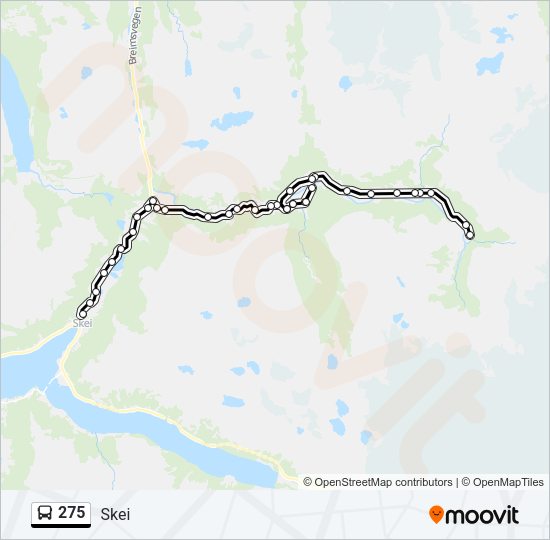 275 Bus Line Map